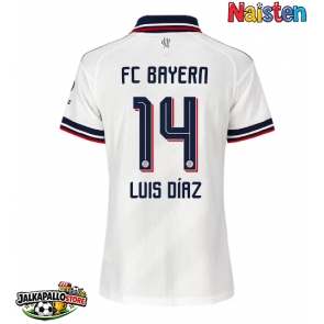 Bayern Munich Luis Diaz #14 Vieraspaita Naisten 2026-27 Lyhythihainen